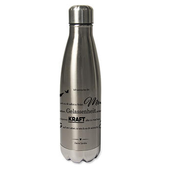 Thermosflasche Silber